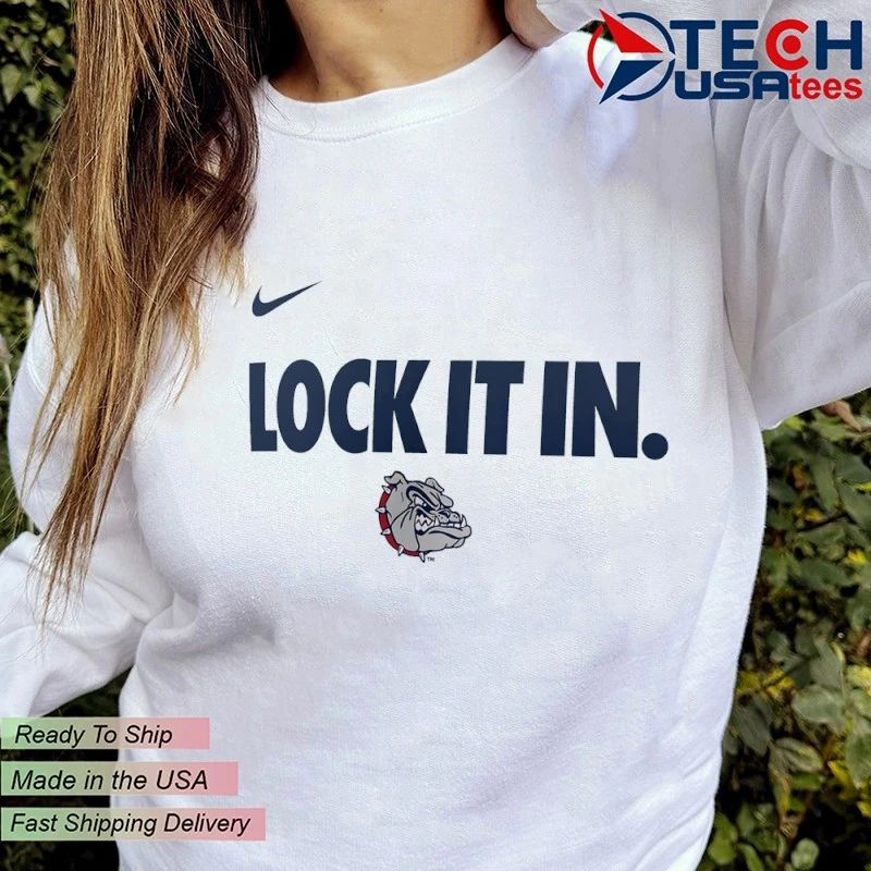 Lock it in Gonzaga Bulldogs 2026 On-Court Bench shirt