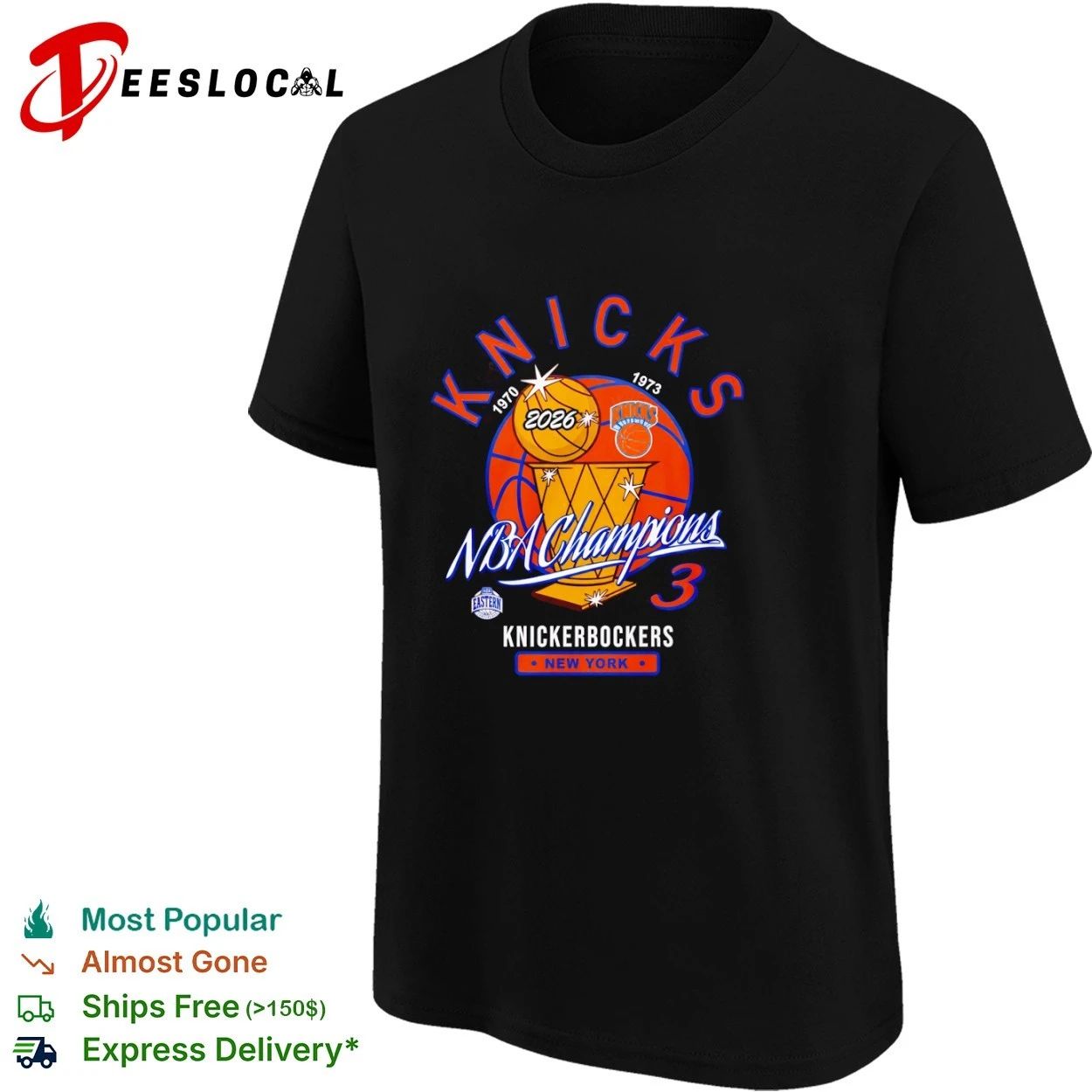 Knicks 1970 1973 2026 NBA Champions Knickerbockers New York T-shirt