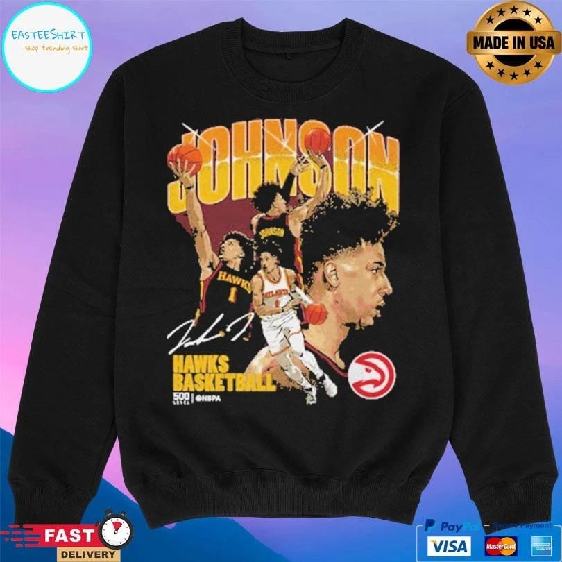 Jalen Johnson Atlanta Hawks Basketball Collage T-shirts