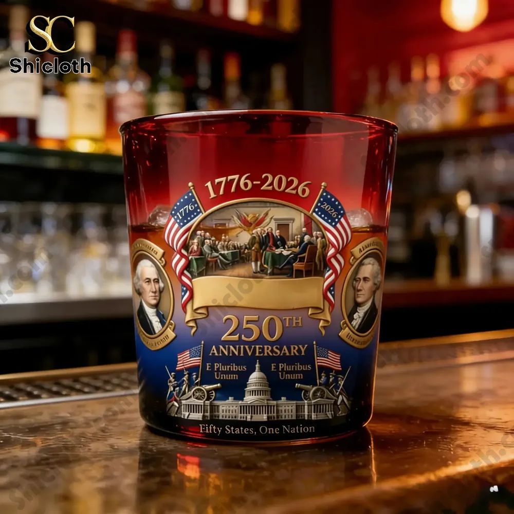 America 250th Anniversary Heritage Whiskey Glass (1776-2026)
