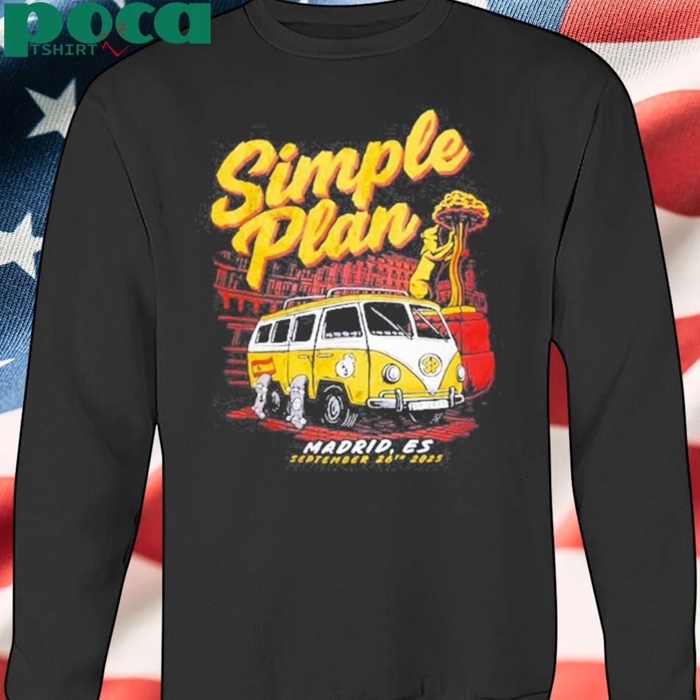 Simple Plan Madrid, Spain 2025 Event T-Shirt