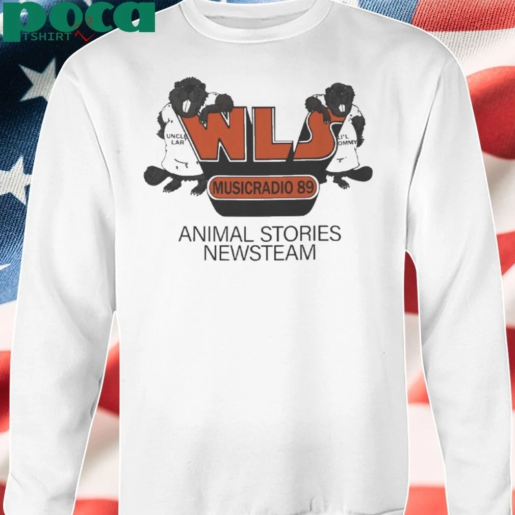 Vintage 70’s WLS Music Radio 89 Animal Stories Newsteam T-shirt