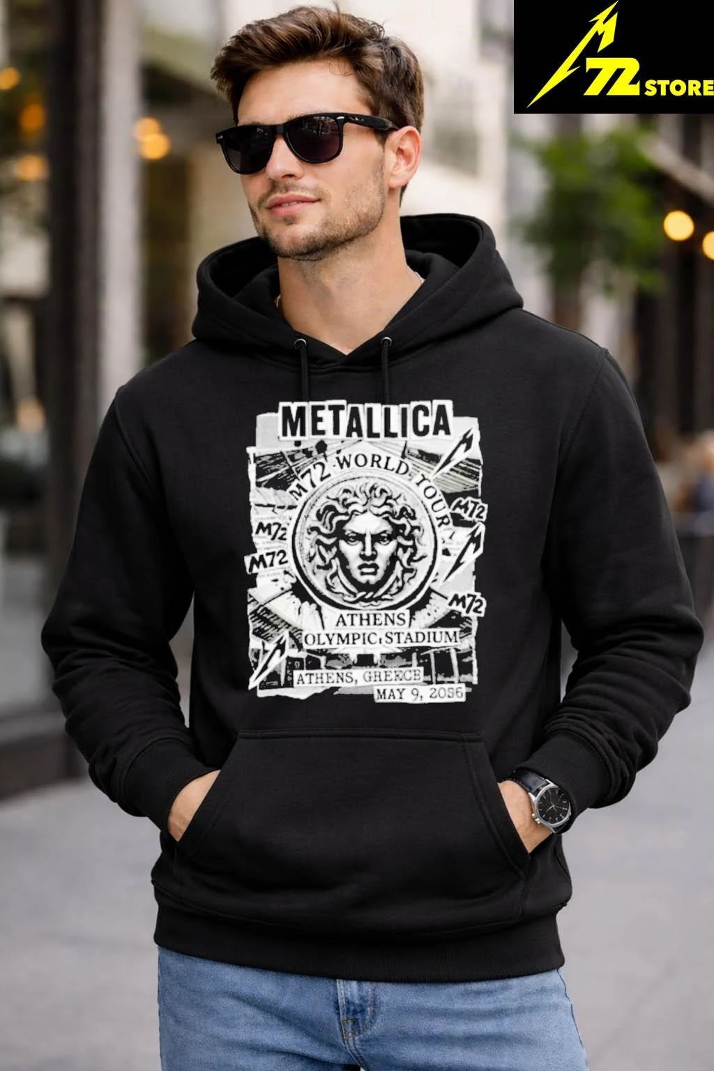 Metallica M72 Athens May 9 2026 Athens Olympic Stadium Greece Medusa Shirt