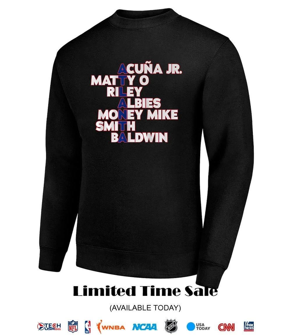 Atlanta Names 2026 players name shirt