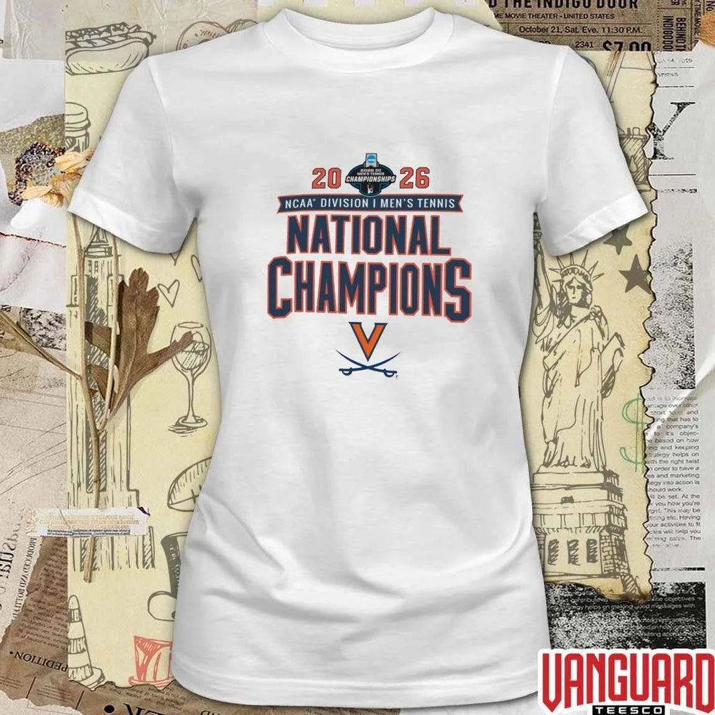 Virginia Cavaliers 2026 NCAA Division I Men’s Tennis National Champions t-shirt