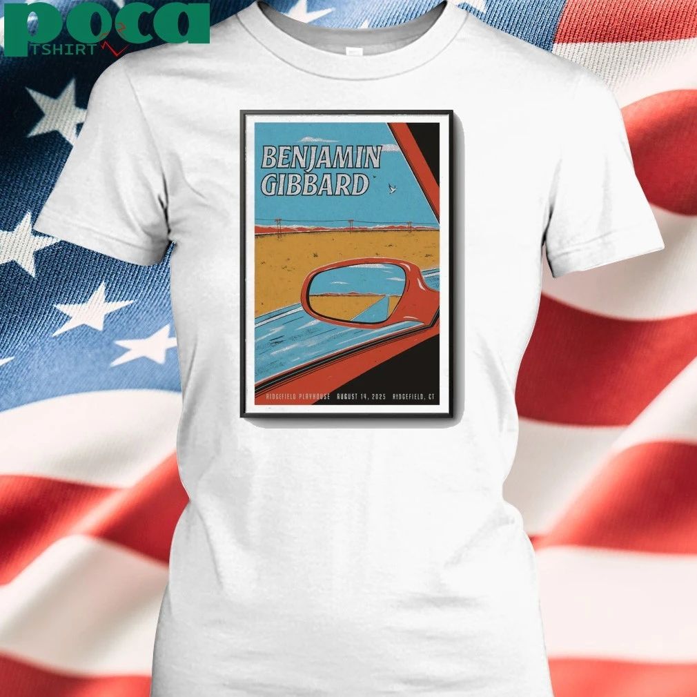 Aug 14, 2025 Benjamin Gibbard Ridgefield, CT Concert Poster shirt