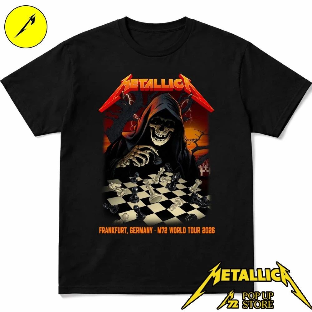 Metallica M72 Frankfurt Pop-Up Shop May 22 and 24, 2026 limited-edition poster by Vance Kelly Shirt