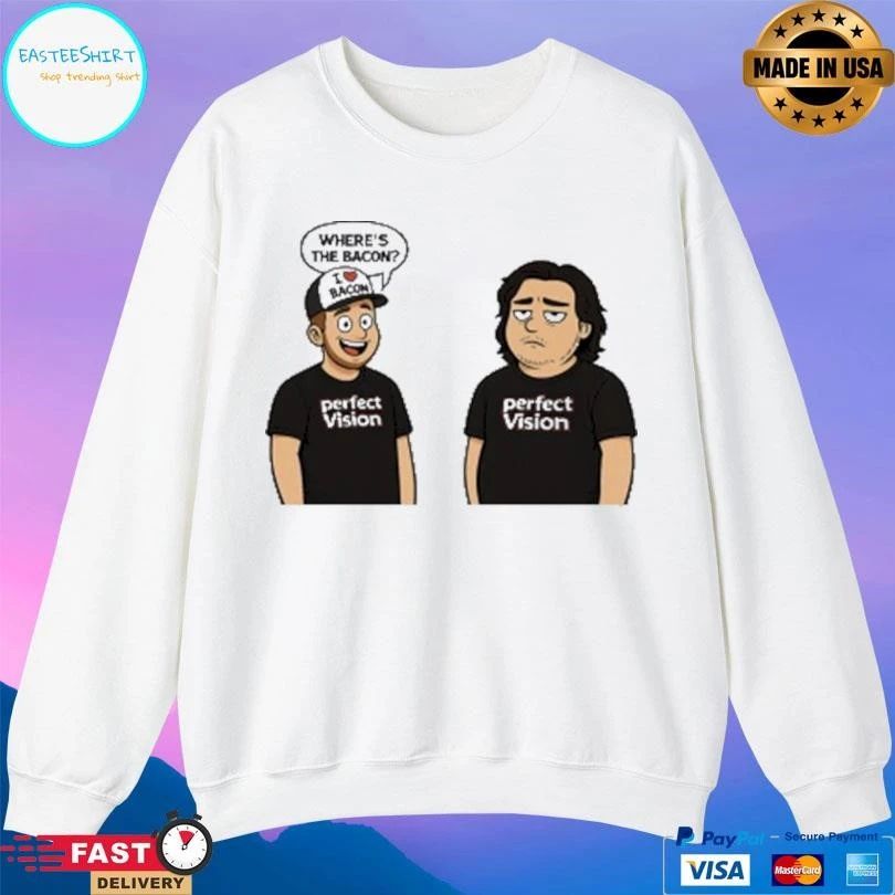 Perfect Vision Where’s The Bacon T-shirts