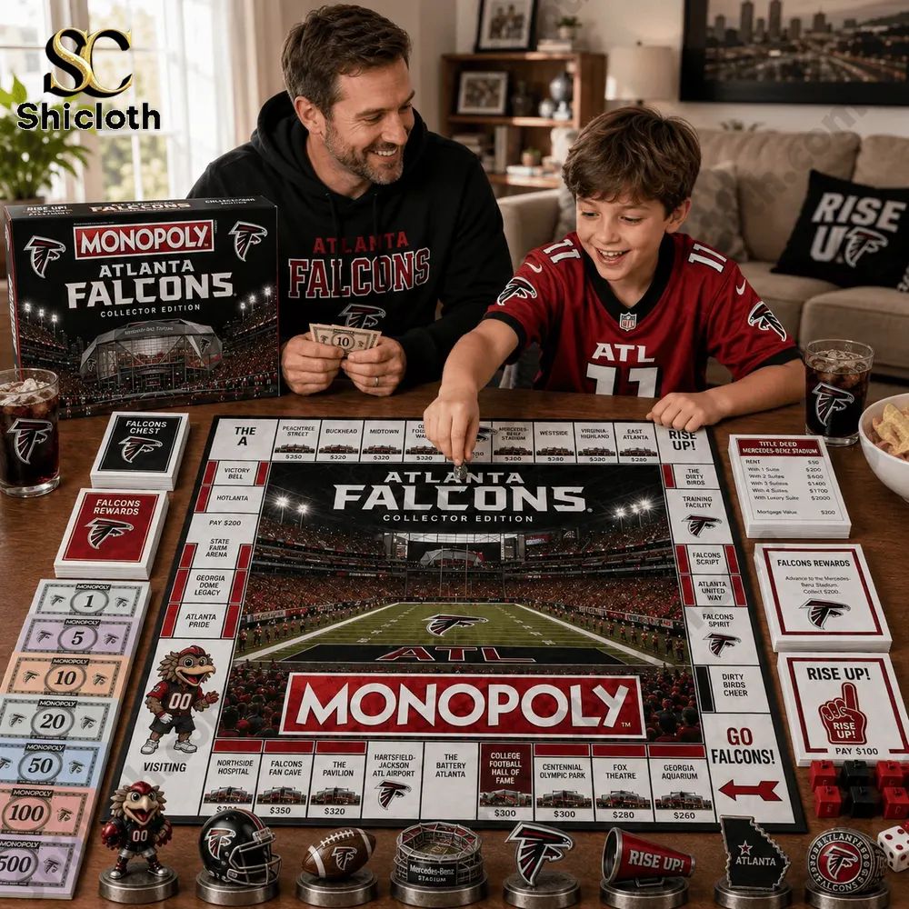 Atlanta Falcons Mercedes-Benz Stadium Collector Edition Monopoly Board Game