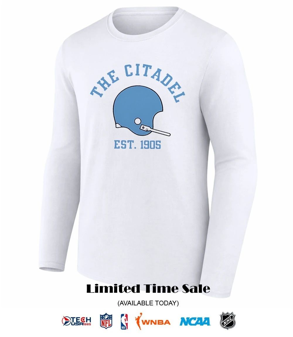 The Citadel est 1905 helmet shirt