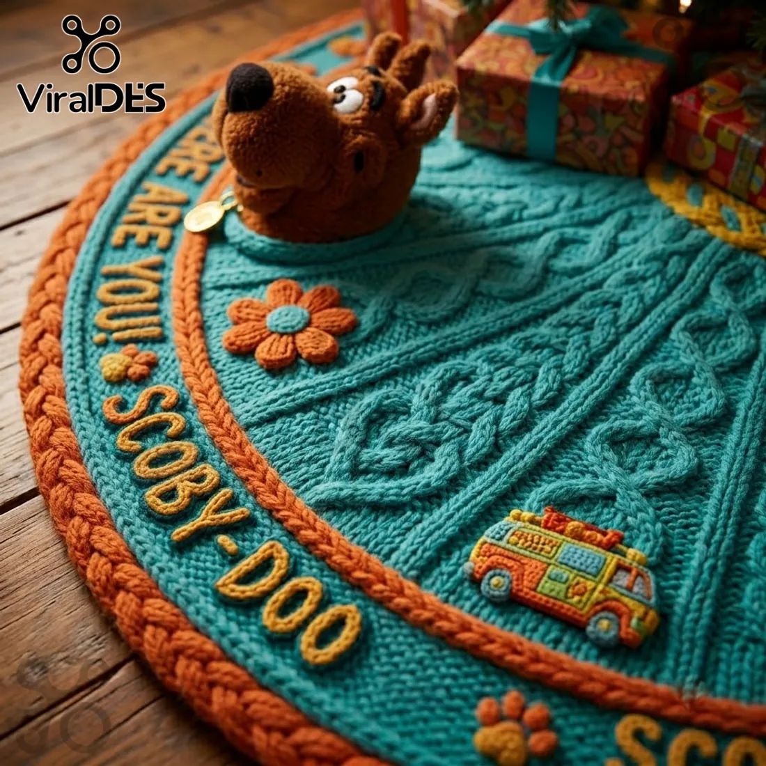 Scooby-Doo Blue 2026 Christmas Tree Skirt