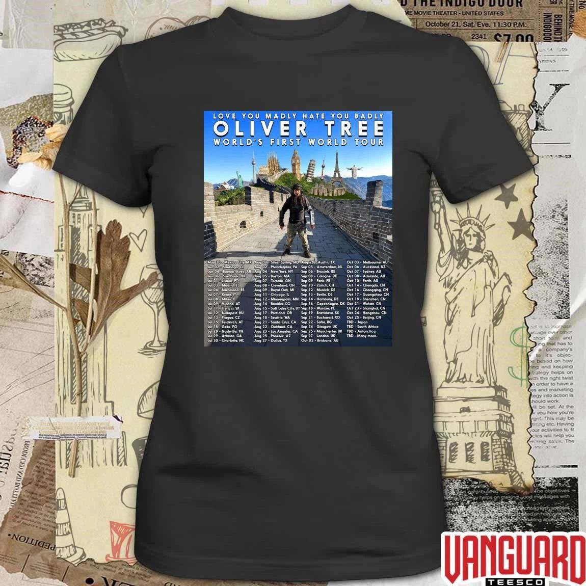 2026 Oliver Tree Love You Madly Hate You Badly World’s First World Tour Poster t-shirt