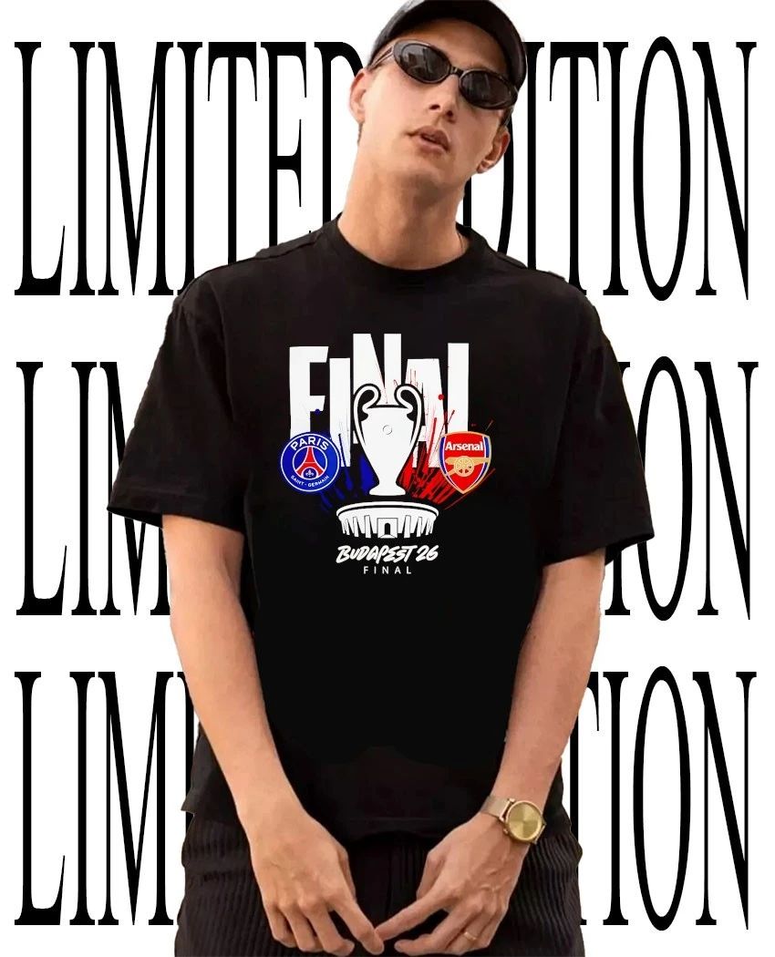PSG vs Arsenal Budapest 2026 Final Soccer T-Shirt