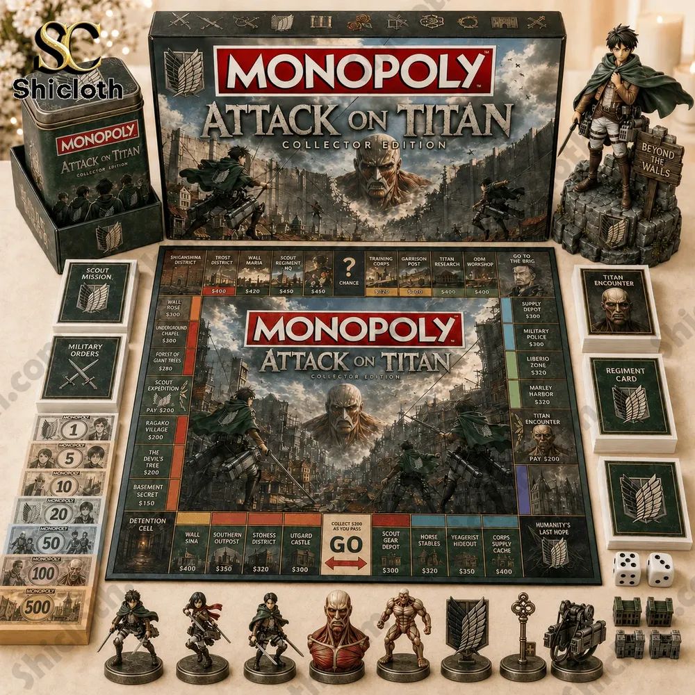 Attack on Titan Collector’s Edition Monopoly Board Game