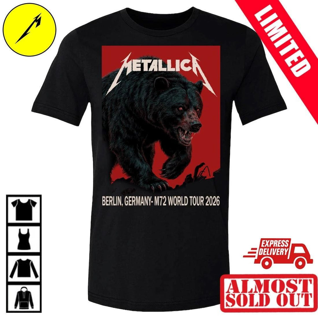 Metallica M72 Tour Merchandise T-Shirt Berlin Olympiastadion