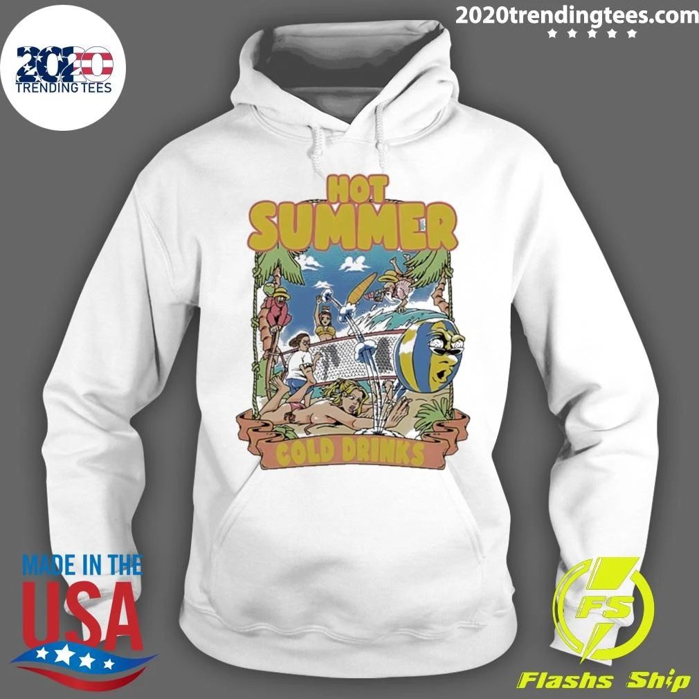 Summer Cold Drinks Beach Volleyball Shirt