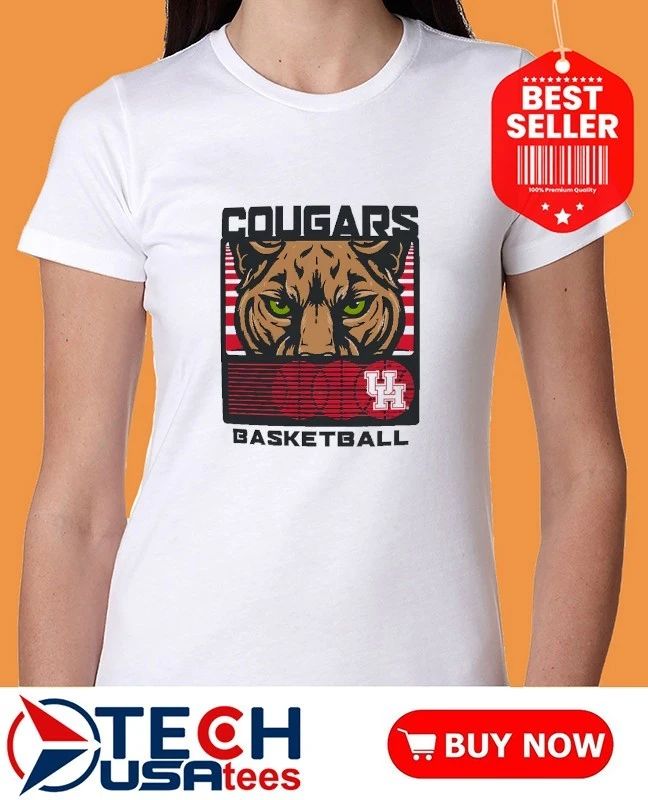 Houston Cougars Basketball Staredown mascot shirt