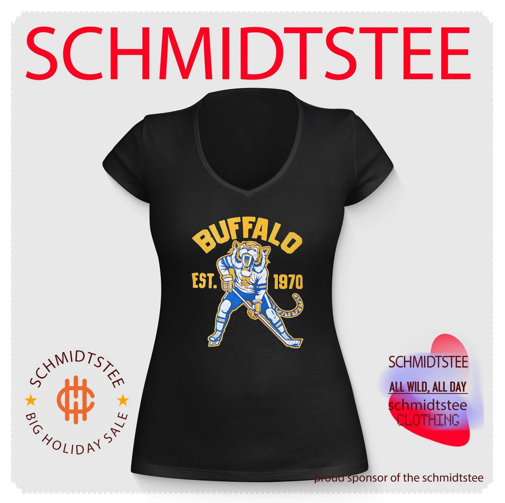 Ice Age Buffalo Hockey Est 1970 tiger mascot shirt