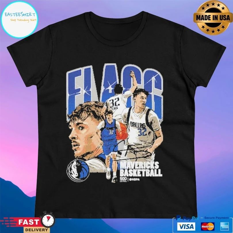 Cooper Flagg Dallas Mavericks Basketball Collage T-shirts