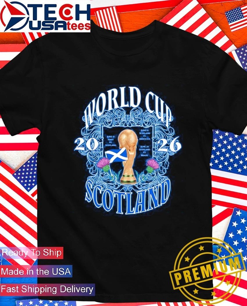 World Cup 2026 Scotland National Football Team Trophy shirt