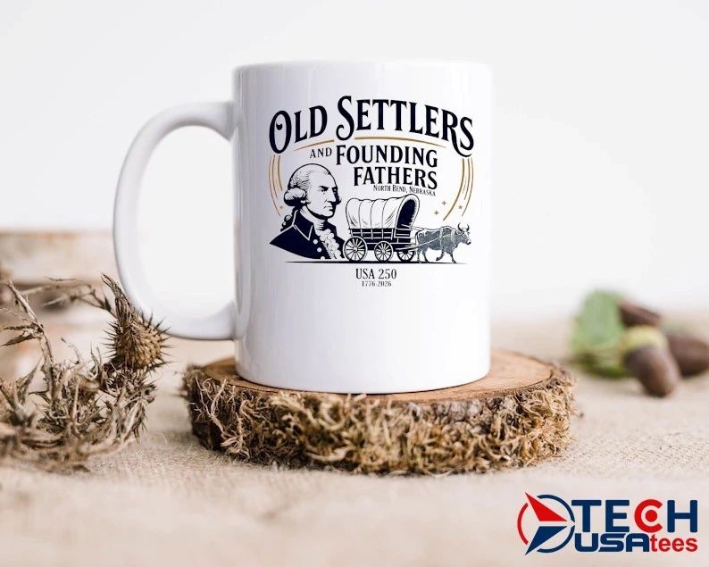 Old Settlers and Founding Fathers North Bend Nebraska USA 250th 1776-2026 shirt