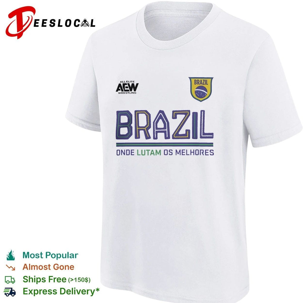 AEW Wrestling Brazil Onde Lutam Os Melhores T-shirt