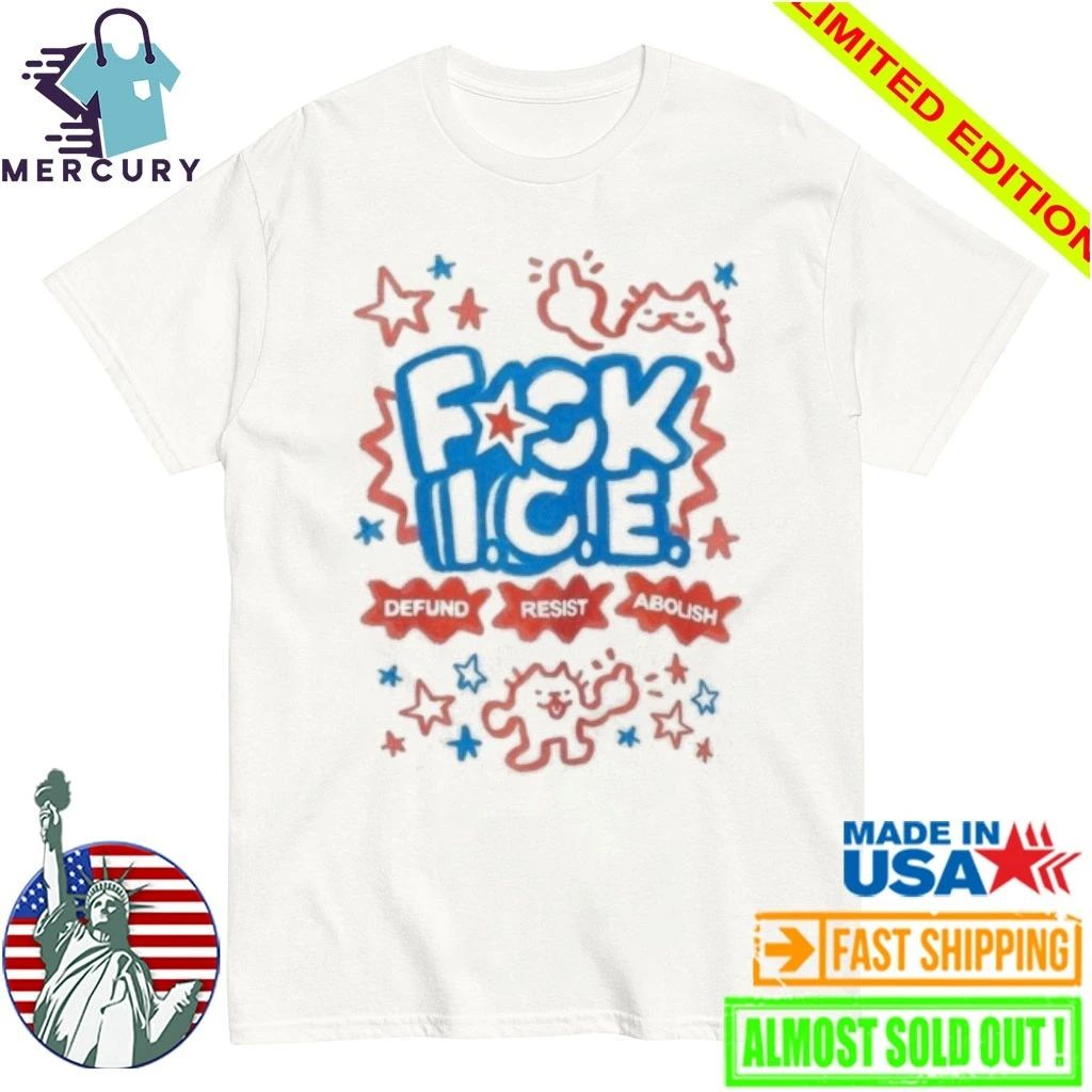 Cat Abolish Ice Defund Resist Protest Shirt