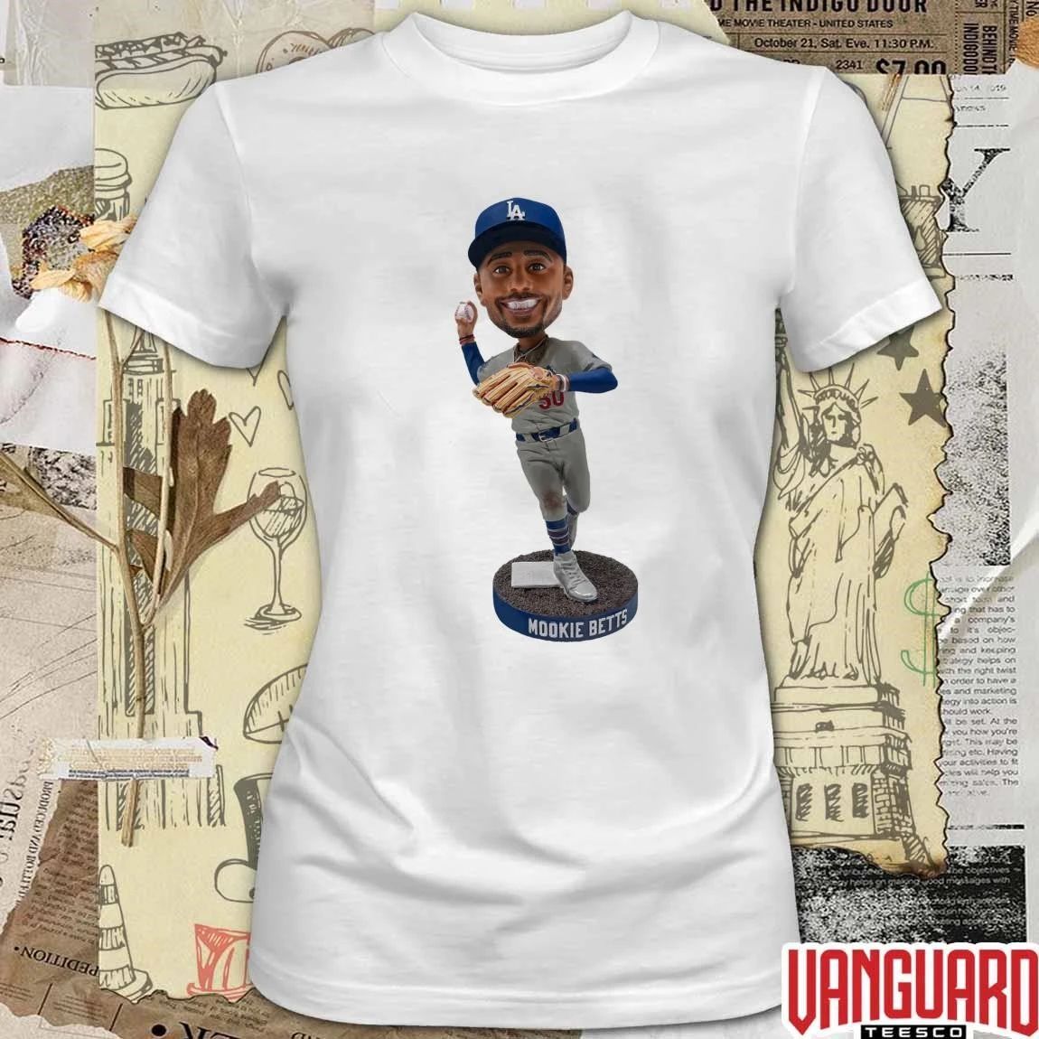 Dodgers Mookie Betts Game 7 Double Play Bobblehead 2026 Giveaway t-shirt