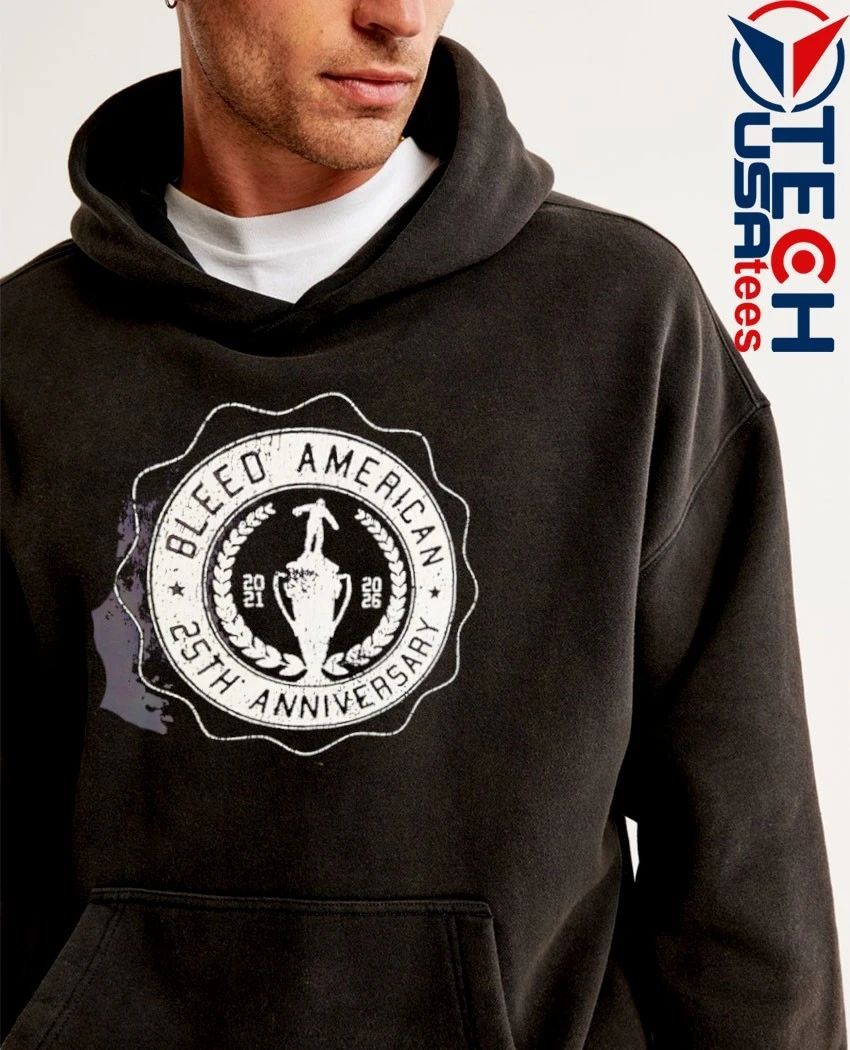 Bleed American 25th Anniversary 2021-2026 logo shirt
