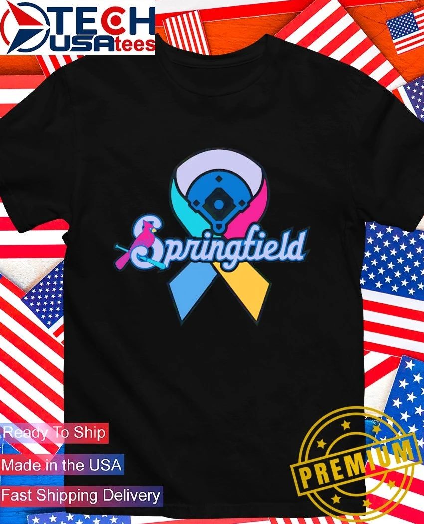 Springfield Cardinals Cards Against Cancer logo shirt