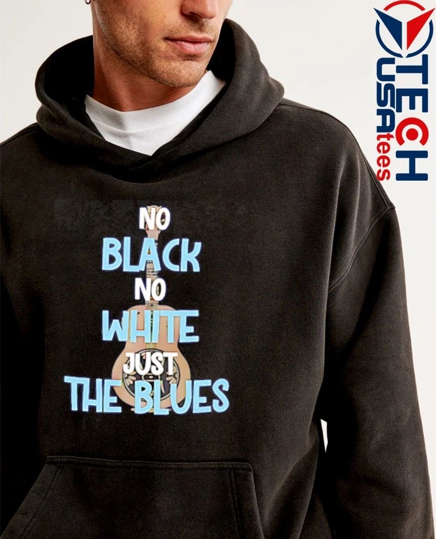 No black no white just the blue shirt