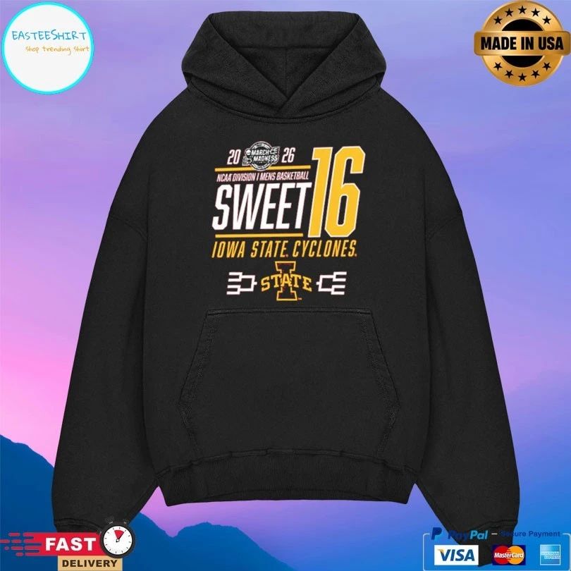 Iowa State Cyclones 2026 Ncaa Division I Men’s Basketball Sweet 16 March Madness T-shirt
