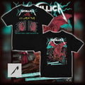 Metallica M72 World Tour Cardiff 2026 Dark Eclipse Dragon Poster Art T-Shirt