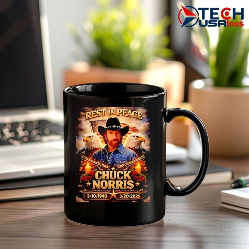 Rest in peace Chuck Norris 1940-2026 graphic shirt by ashbubble