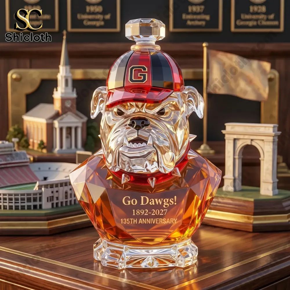 135th Anniversary Georgia Bulldogs Liquor Bottle