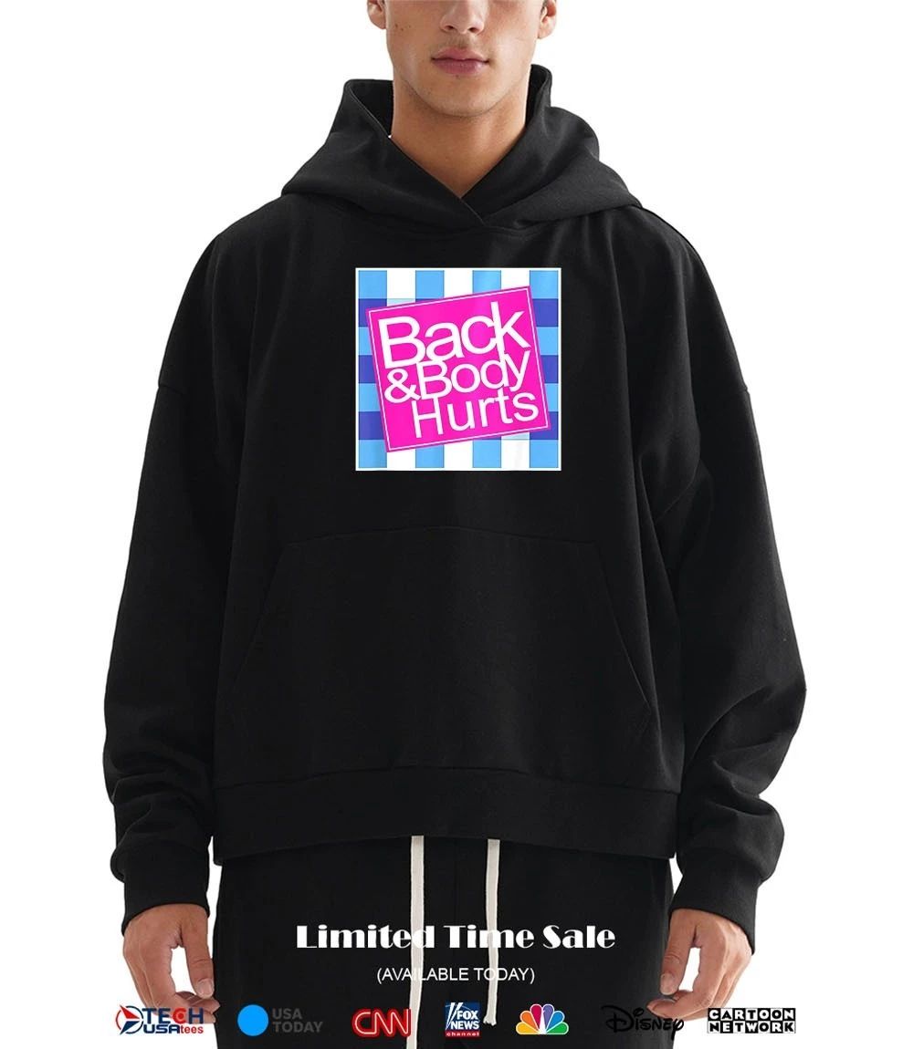 Back and body hurts checkered shirt