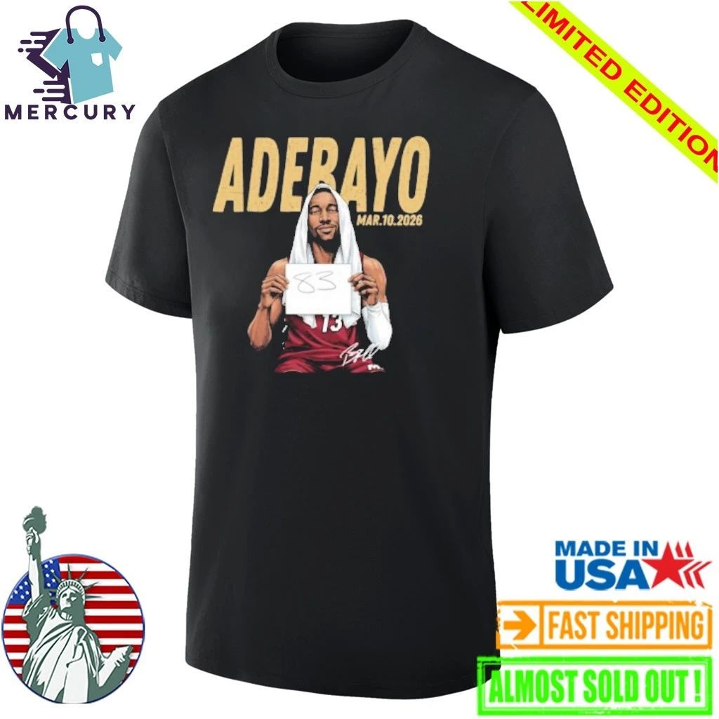 Miami History Bam Adebayo 83 Points Shirt