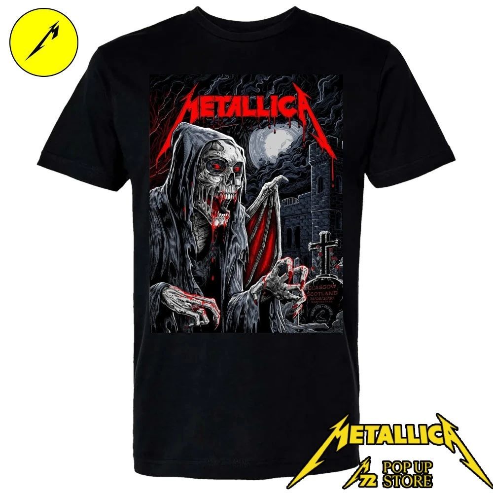 Metallica Glasgow Pop Up Store Limited Edition Exclusively T-Shirt