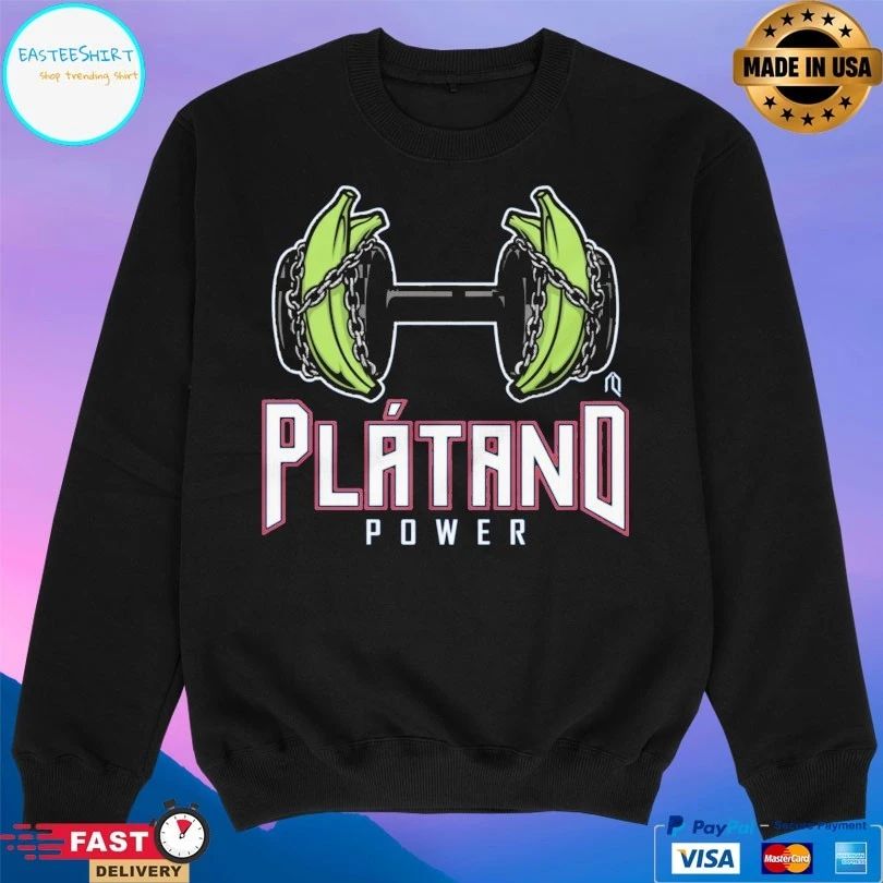 Plátano Power Dumbbell Banana T-shirts