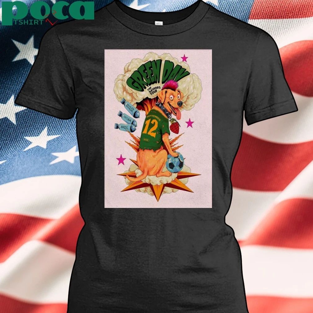 Green Day Curitiba Tour On Sep 12 2025 Poster T-Shirt
