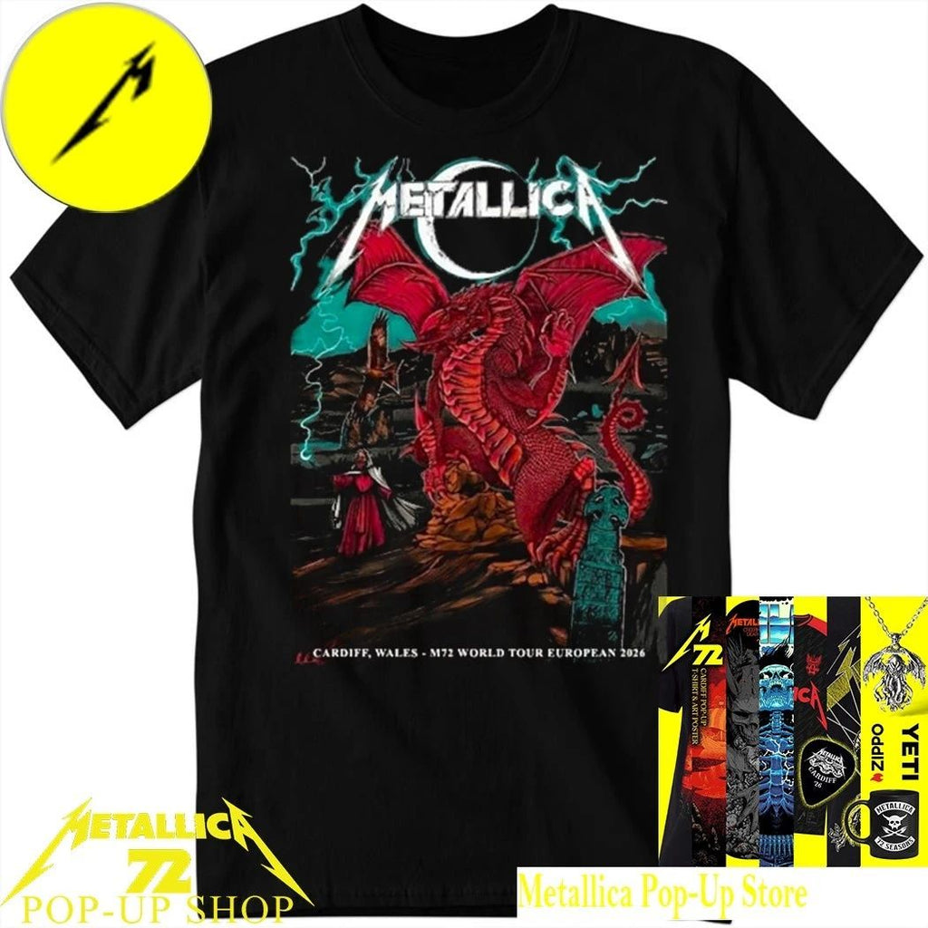 Metallica M72 Cardiff 2026 Event Poster Unisex T-Shirt