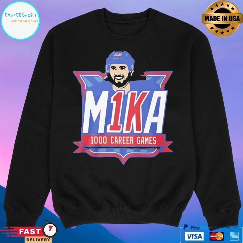 M1ka 1000 Career Game Mika Zibanejad 2026 T-shirt