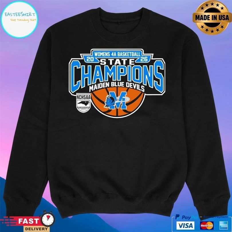 NCHSAA Women’s 4a Basketball State Champions Maiden Blue Devils T-shirts