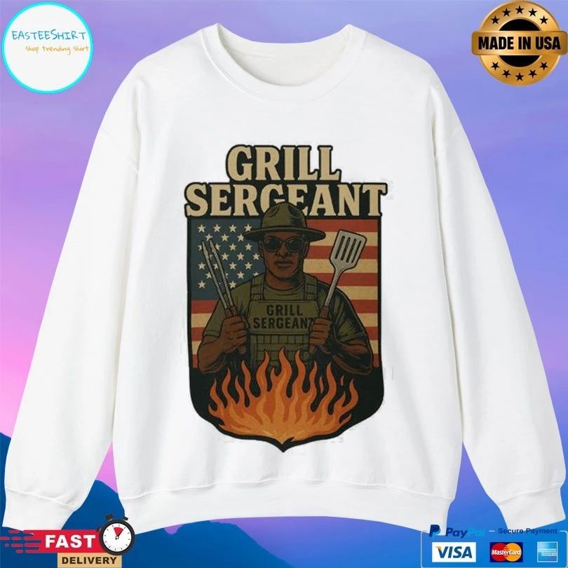 Grill Sergeant Graphic American T-shirt