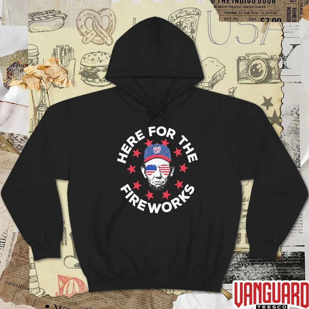 Washington Nationals Here For The Fireworks 4th Of July Patriotic 2026 t-shirt