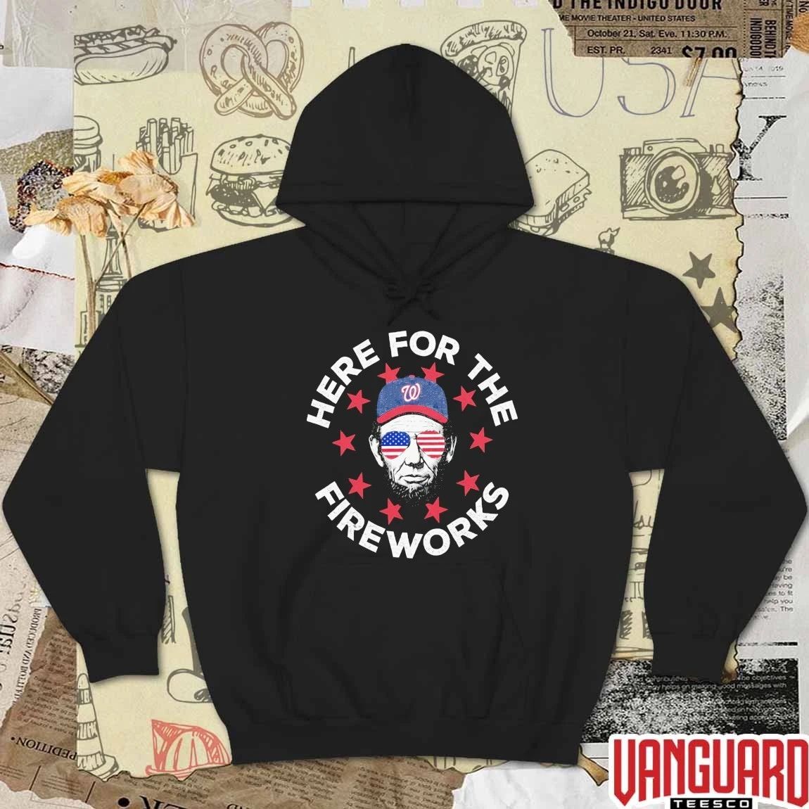 Washington Nationals Here For The Fireworks 4th Of July Patriotic 2026 t-shirt