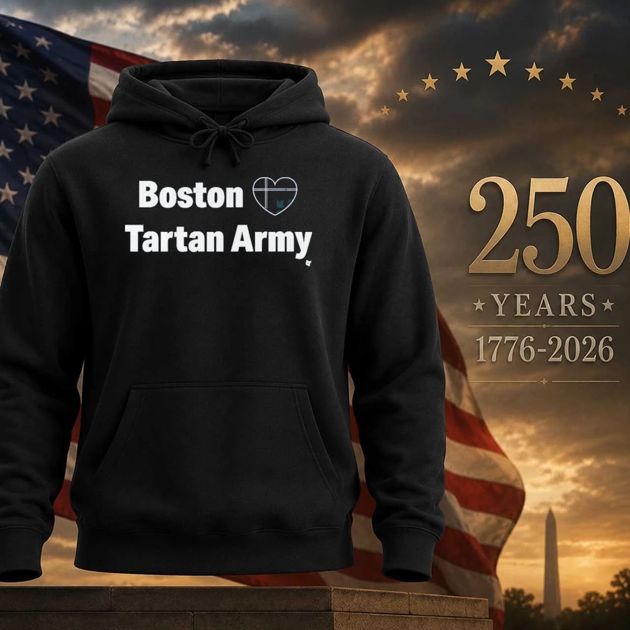 Boston Heart Tartan Army Shirt