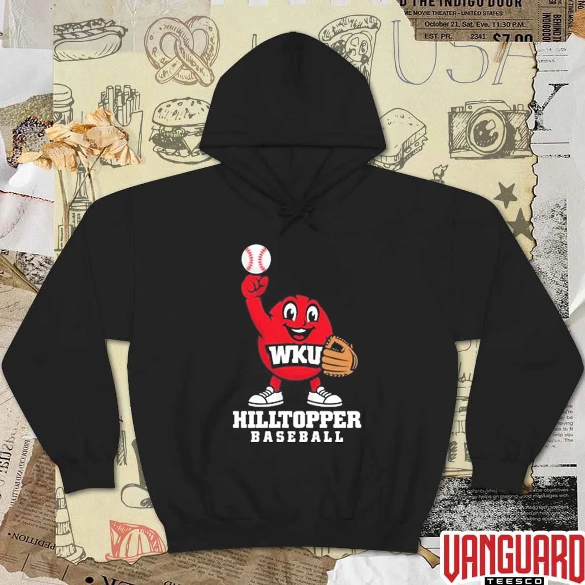 Western Kentucky Hilltoppers baseball Mascot Big Red t-shirt