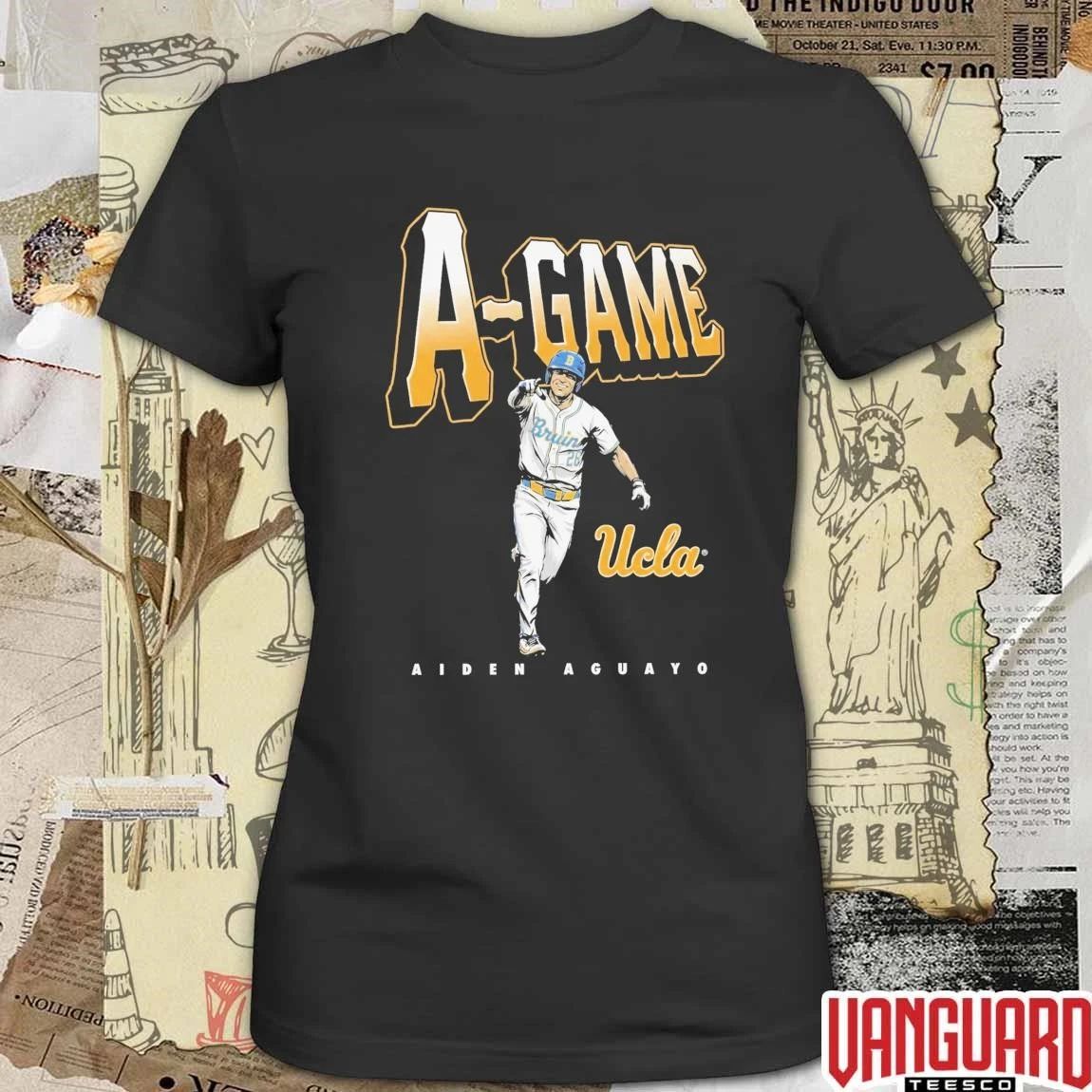 Aiden Aguayo A-Game UCLA Pop Up Shop Now Bruins Baseball t-shirt