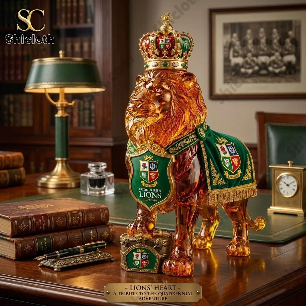 British & Irish Lions Crown Royal Whiskey Lion Bottle